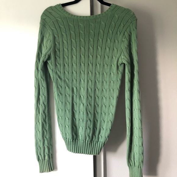 Ralph Lauren Sport V neck knit cotton sweater - Picture 2 of 3